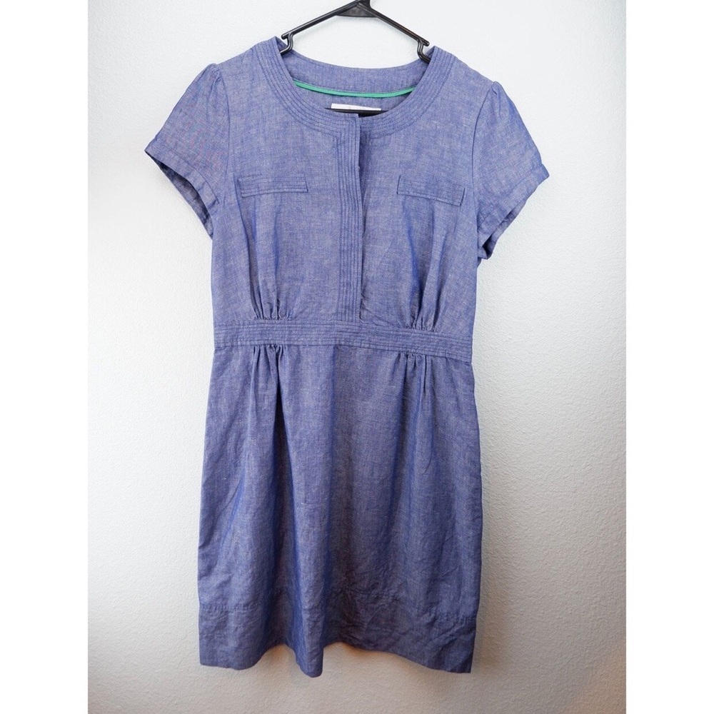 Boden Chambray Linen Blend Dress